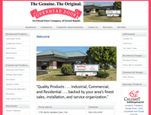 Tablet Screenshot of overheaddoorgr.com